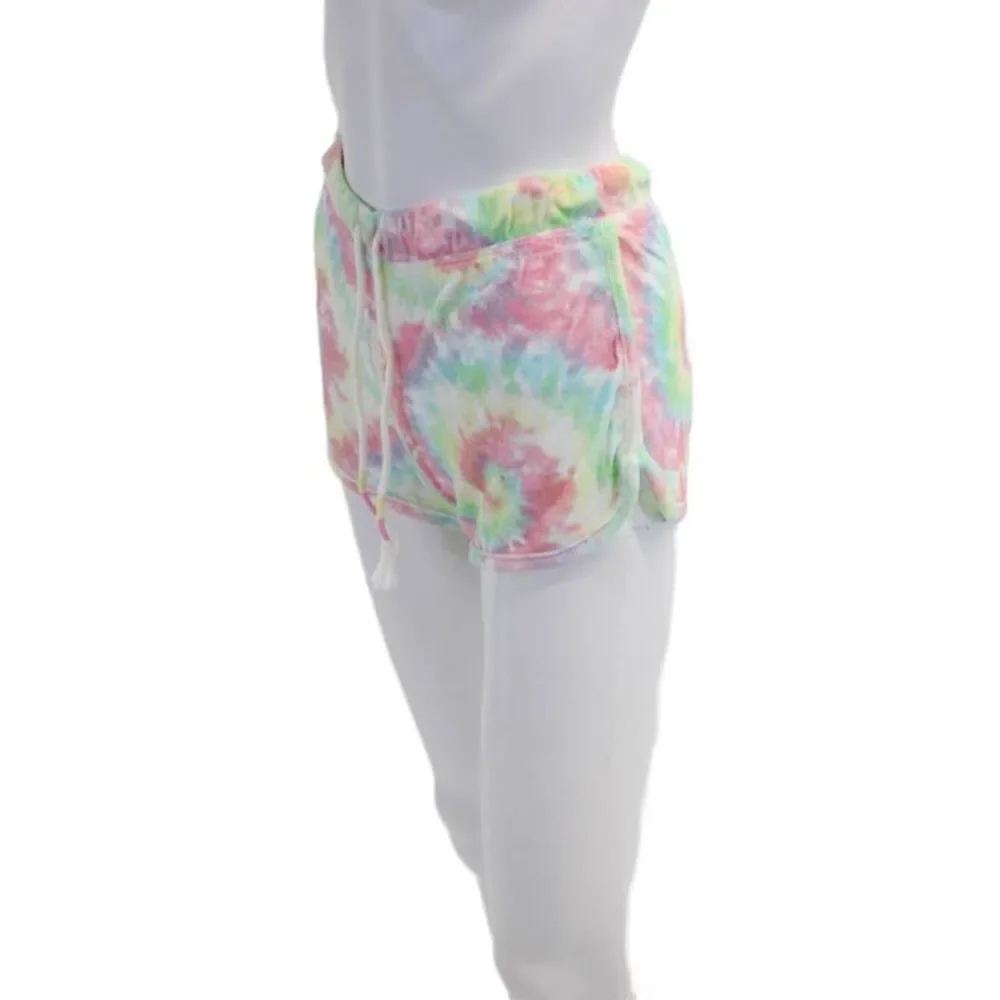 Emerson Road Womens Tie Dyed Terry Tank Top Shorts Set Multicolored Size XS